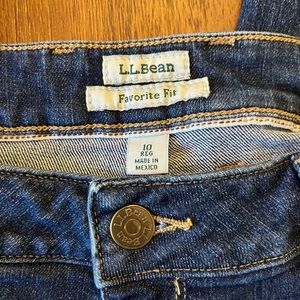 L.L. Bean Favorite Fit Jeans, Women's Size 10 Excellent Condition